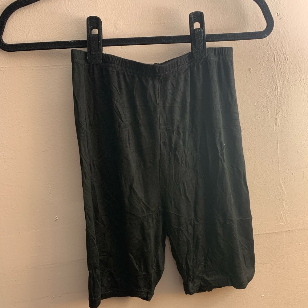 black bike shorts